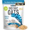 NÄTOO Farina di Avena Aromatizzata 1 Kg Instant Oats Farina Di Avena Istantanea Ideale come Preparato Per Pancake Proteici Porridge Oatmeal e Crepes Gusto Neutro