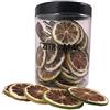 ZITROMAC SOLUCIONES CITRICAS 90gr Limone Verde Essiccato per i Cocktail - Frutta Secca senza Zucchero per Cocktail, Decorazione, Pasticceria, Natale, Bevande - 100% Naturale Fetta di Limone Secco senza Additivi