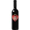 Bottle-Up Idea regalo Vino Rosso Toscana IGT, bottiglia personalizzata con etichetta esclusiva e originale per San Valentino, bomboniere, anniversario di fidanzamento e di matrimonio (0,75L, Lucchetto)