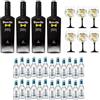 BOWTIE SPECIAL PACK 4 BOTTIGLIE BOWTIE GIN 70 CL 6 COPPE E 24 TONIC WATER SENXUP