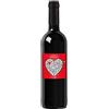 Bottle-Up Idea regalo Vino Rosso Toscana IGT, bottiglia con etichetta personalizzata esclusiva per San Valentino, bomboniere, anniversario di fidanzamento e matrimonio (0,75L, Labirinto dell'amore)
