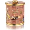 Virginia Amaretti Virginia - Pasticcini Amaretti Soffici con Scorze d'Arancia Candita ricoperti e decorati con Cioccolato Fondente in Elegante Barattolo di Latta