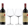 Zeus Party Cofanetto -Ruffino- Chianti Classico Riserva DOCG Riserva Ducale 2018 + Calici Firmati (2 Bottiglie 2 Calici)