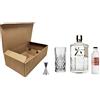 Zeus Party Cofanetto Kit Gin Tonic -ROKU- Ballon in Vetro + Roku Gin 43% 70 cl + Tonic Water Franklin & Sons 200 ml + Misurino Dosatore (Rosmarino & Oliva Tonic, 1)