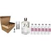 Zeus Party Cofanetto Kit Gin Tonic -ROKU- Ballon in Vetro + Roku Gin 43% 70 cl + Tonic Water Franklin & Sons 200 ml + Misurino Dosatore (Rabarbaro & Ibisco Tonic, 6)