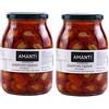 Amanti taste and passion Peperoni Ripieni al Tonno | Amanti | 2 Vasi da 1Kg | In Olio di Semi Girasole | Eccellenza della Campania | Cilento | Dieta Mediterranea | Antipasto