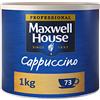 Maxwell House Cappuccino Instant Coffee - Scatola di latta 1 kg (confezione da 1)