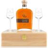 Marzadro Grappa Le Giare Amarone In Astuccio Di Legno 70 cl e 2 Bicchieri Tulipe