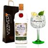 Generico Gin Tanqueray Malacca con Bicchiere Coppa da Gin Originale Tanqueray in Omaggio - 41,3% Vol. 1000 ml