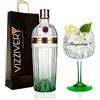 Generico Gin Tanqueray N. 10 Grapefruit Rosemary con Bicchiere Coppa da Gin Originale Tanqueray in Omaggio - 45,3% Vol. 1000 ml