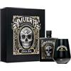 Amuerte Gin Amuerte GIFT BOX Bottiglia + 2 Bicchieri Originali | Amuerte Coca Leaf Gin Confezione Regalo | Astuccio Cofanetto Scatola Premium Box (Black)