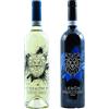 Lebōn 2 bottiglie di vino Lebōn 0,75 litri: 1 x Nebbiolo d'Alba Doc vino rosso e 1 x Langhe Doc Arneis vino bianco- ESCLUSIVA ETICHETTA SERIGRAFATA SU VETRO