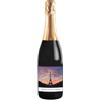 Bottle-Up Idea regalo spumante Prosecco DOC, bottiglia personalizzata con etichetta esclusiva e originale per San Valentino, bomboniere, anniversario di fidanzamento e di matrimonio (0,75L, Città del cuore)