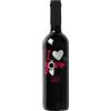Bottle-Up Idea regalo Vino Rosso Toscana IGT, bottiglia personalizzata con etichetta esclusiva e originale per San Valentino, bomboniere, anniversario di fidanzamento e di matrimonio (0,75L, I love you)