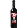 Bottle-Up Idea regalo Vino Rosso Toscana IGT, bottiglia con etichetta personalizzata esclusiva per San Valentino, bomboniere, anniversario di fidanzamento e matrimonio (0,75L, Love Potion)