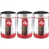 Illy Moka, caffè arabica 100%, caffè tostato macinato, per espresso, tostatura normale, in barattolo, 3 x 250 g