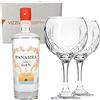 Generico PANAREA SUNSET GIN 44% Vol. 70 cl - Due Bicchieri In Vetro Borgonovo 620 ml