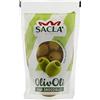 Sacla Saclà, OlivOlì, Olive Verdi Denocciolate, Ideali per Aperitivo, Insalate e per Arricchire i Tuoi Piatti, Busta, 185g (85g sgocciolato), Confezione da 24 pezzi
