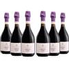 Cantina Castelli Modenesi Lambrusco Scuro Amabile Emilia IGT, Vino Rosso dal Gusto Pieno ed Equilibrato, Profumo Variegato e Rifinito di Prugna e Frutta Secca, 8% Vol., 6 Bottiglie da 750 ml