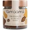 MAAMA, Crema Spalmabile alle Arachidi (70%) & Cacao Bio, Vegan, Senza Additivi e Senza Glutine - 1 vasetto da 200g