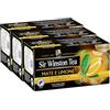 Sir Winston Tea, Tè Nero Mate + Limone, 60 Filtri (3 Confezioni da 20 Filtri), Bevanda Energizzante, con Estratto di Caffè Verde, Certificato RFA, Senza Lattosio, Glutine e Allergeni, Vegan
