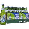 Tuborg, Cassa con 24 Bottiglie da 33cl, Birra Lager, Gusto Fresco e Dissetante, Gradazione Alcolica 5.0% Vol