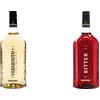 GAMONDI Vermouth di Torino Superiore Bianco / 100cl (1 litri) & Bitter Liquore | Aperitivo Alcolico intenso e tradizionalmente amaro | Perfetto per cocktail negroni, americano | 100cl (1 litri)