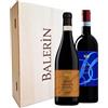 BALERIN Cassa mista in legno vini rossi - Amarone, Valpolicella - Vini Biologici +90punti James Suckling - 2 Bottiglie