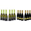 Sant'Orsola Prosecco D.O.C. Millesimato BIO Pacco da 6 x 750 ml & Prosecco Doc Extra Dry Bollicine Italiane Pacco da 6 X 750ml