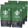 STARBUCKS Espresso Roast Caffè Macinato Tostatura Forte, 6 Sacchetti da 200g (1,2kg)