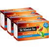 Sir Winston Tea, Tè Nero Deteinato Pesca, 60 Filtri (3 Confezioni da 20 Filtri), Gusto Morbido e Fruttato, Ideale sia Caldo che Freddo, Senza Lattosio, Glutine e Allergeni, Vegan