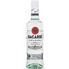 Bacardi BACARDÍ Carta Blanca White Rum, iconico rum bianco dei Caraibi, ideale per i cocktail, Vol. 37,5%, 50 cl / 500 ml