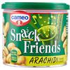 Cameo Snack Friends Arachidi 200 g, Arachidi Tostate e Salate per Aperitivo Conservate in una Pratica Lattina con Coperchio Salva Freschezza, Senza Olio di Palma, Vegano, 200 g Complessivi