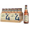 Birrificio Angelo Poretti Birra 4 Luppoli, Non Filtrata, Bottiglia, Volume 33cl, 24 Pezzi