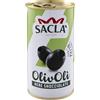 Sacla Saclà, OlivOlì, Olive Nere Denocciolate, Ideali per Insalate e per Arricchire i Tuoi Piatti, Lattina, 330g (150g sgocciolato), Confezione da 12 pezzi