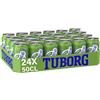 Tuborg, Cassa con 24 Lattine da 50cl, Birra Lager, Gusto Fresco e Dissetante, Gradazione Alcolica 5.0% Vol
