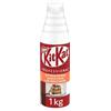 Nestlé KITKAT PROFESSIONALE Salsa cremosa al Cacao con pezzetti di Wafer, Bottiglia 1 Kg