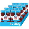 Hero Light Confettura di Ciliegie Rosse Light, 8 Vasetti da 280 gr, Marmellata e Confettura Extra con Frutta di Alta Qualità, Senza Zuccheri aggiunti e Pochissime Calorie per Porzione