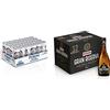 Peroni Nastro Azzurro, Cassa Birra con 24 Lattine di Birra da 33 cl, 5% Vol & Peroni Birra Gran Riserva Doppio Malto, Cassa Birra con 12 Birre in Bottiglia da 50 cl, 6 L, Birra Bock dal Gusto Intenso