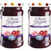 Menz&Gasser, Spalmabile Ciliegia e Rosa La Buona Stagione, 100% Frutta IQF di Alta Qualità, Lavorata con Passione in Trentino-Südtirol, Senza Glutine, Limited Edition, Vegan, 2 Vasi x 240 g