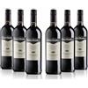 Sant'Orsola - Vino Rosso Montepulciano d'Abruzzo D.O.C. 13%, Gusto Secco e Delicatamente Tannico, 6x750 ml