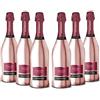 Sant'Orsola - Vino Rosso Brachetto d'Acqui D.O.C.G., Gusto Delicato con Note di Rosa, Bottiglia Lusso, 6x750 ml