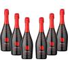 Arione MAMA | Cocktail Fruttato a Base di Spumante Moscato e Succo di Melograno, Confezione da 6 Bottiglie da 0,75 l
