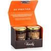 Venchi - Kit Crema di Cioccolato Spalmabile Latte e Fondente - Set 2 Vasetti - Nocciola Piemonte IGP, 400 g - Senza Glutine