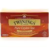 Twinings, Pure Ceylon Tea, Tè Nero Selezionato dal Sapore Intenso ed Equilibrato, con Caffeina, Infusi e Tisane, 1 Confezioni da 25 Filtri