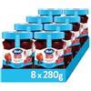 Hero Light Confettura di Frutti di Bosco Light, 8 Vasetti da 280 gr, Marmellata e Confettura Extra con Frutta di Alta Qualità, Senza Zuccheri aggiunti e Pochissime Calorie per Porzione