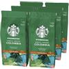 STARBUCKS Single Origin Colombia Caffè Macinato Tostatura Media, 6 Sacchetti da 200g (1,2kg)