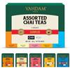 VAHDAM, Set degustazione Chai (5 gusti, 20 bustine) - Miscele indiane Masala Chai | Bustine Chai a foglia lunga | Assortimento di, regali per donne e uomini