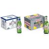 Peroni Nastro Azzurro, Cassa Birra con 24 Bottiglie di Birra da 33 cl, 5% Vol & Peroni Chill Lemon Birra al Limone, Cassa Birra con 24 Birre in Bottiglia da 33 cl, 7.92 L