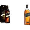 Johnnie Walker Double Black Label, Blended Scotch Whisky 700 ml & Black Label 12 Anni Blended Scotch Whisky, 700ml